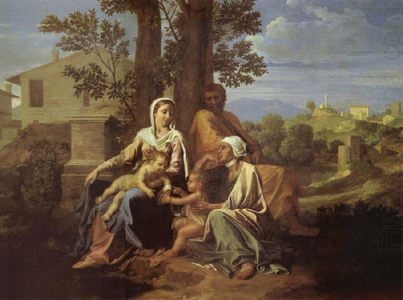 The Sacred Family in a landscape, Nicolas Poussin